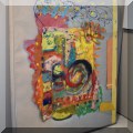 A20. Colorful framed collage. 20.5”h x 16”w - $40 